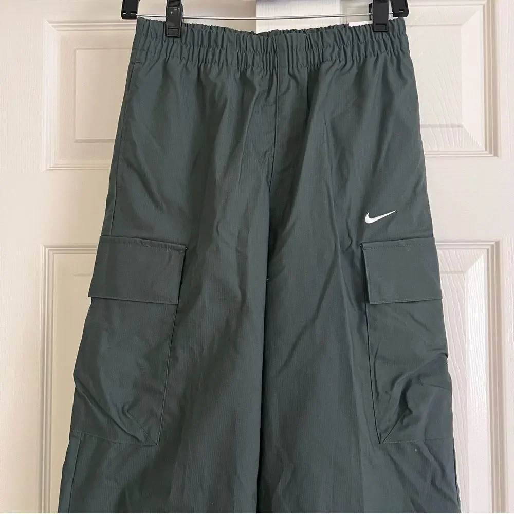 Nike Sportswear Everything Wovens Mid-Rise Cargo Pants Green XS NEW
